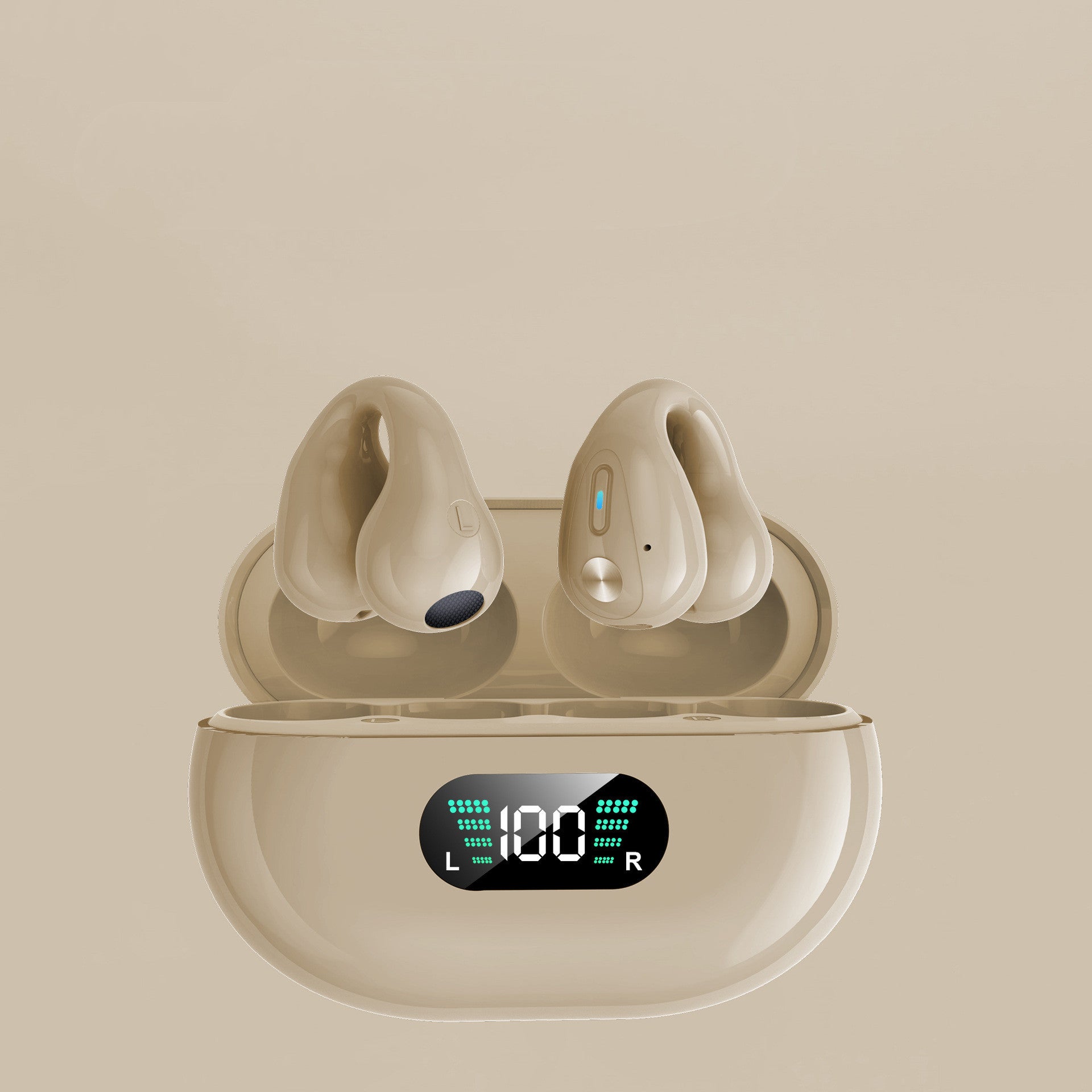 Earbuds Ear Clip Bluetooth /Touch Wireless Earphone I/n-Ear Bass -Sports Headset