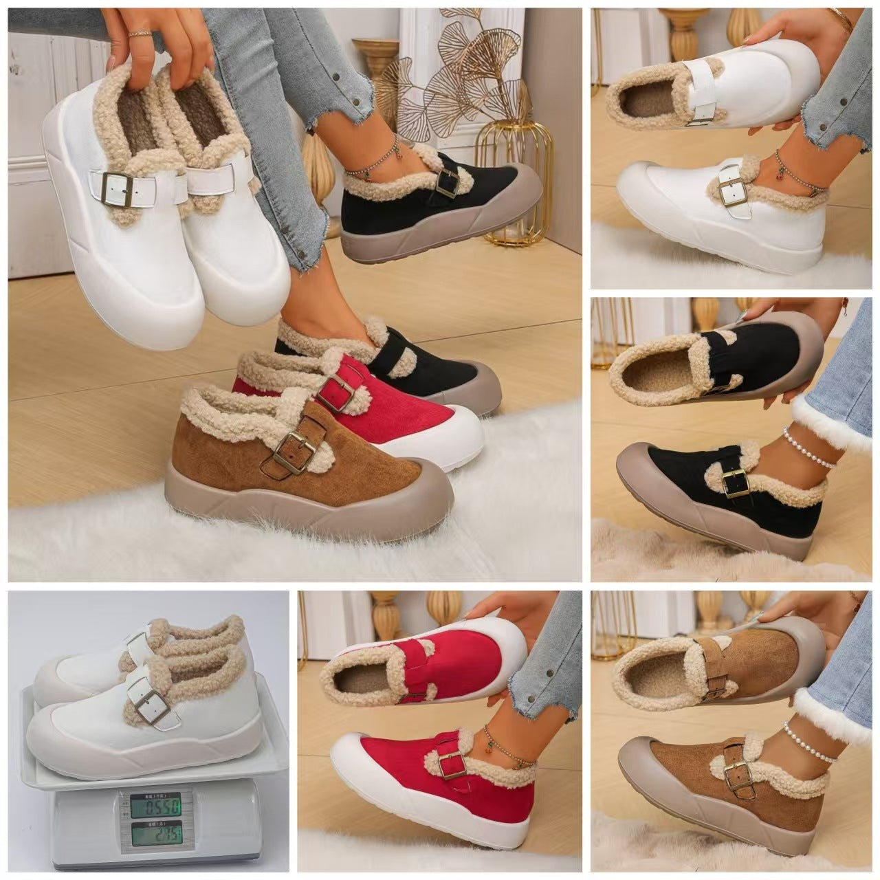 Winter Non-slip - Thermal Cotton Shoes