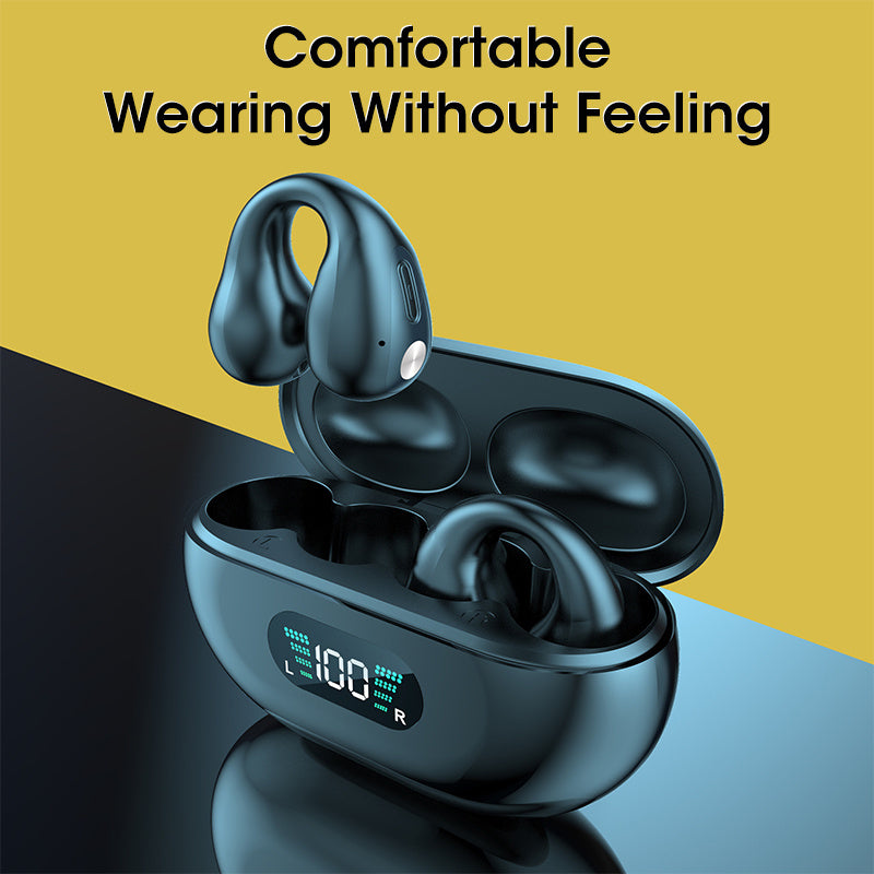 Earbuds Ear Clip Bluetooth /Touch Wireless Earphone I/n-Ear Bass -Sports Headset