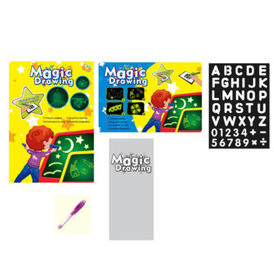 Educational Toy Drawing Pad\ 3D Magic \8 Light Effects Puzzle Board Sketchpad