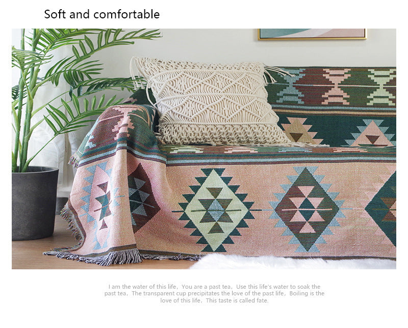 Bohemia Sofa Cover - Blanket For Beds / Knitted  Blanket