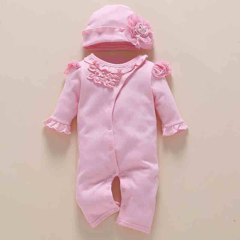 one-year-old baby wears newborn/ baby clothing romper jumpsuit