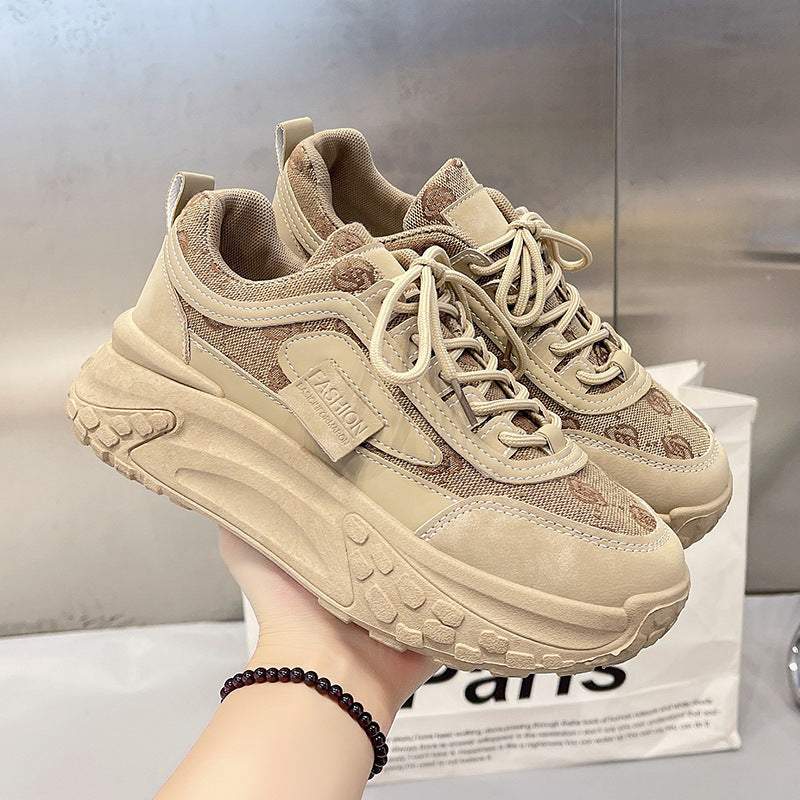 New Breathable All-matching Platform Running Shoes Women