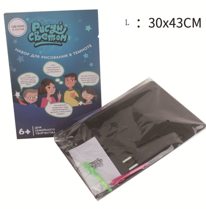Educational Toy Drawing Pad\ 3D Magic \8 Light Effects Puzzle Board Sketchpad