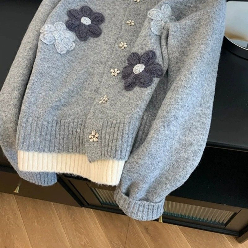 Flower Loose Sweater Women's Autumn