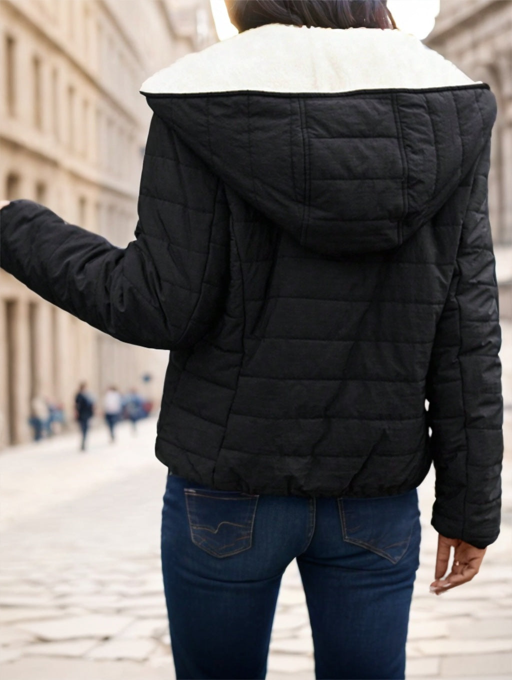 Casual Style Lightweight Warm Short Women Padded Coat