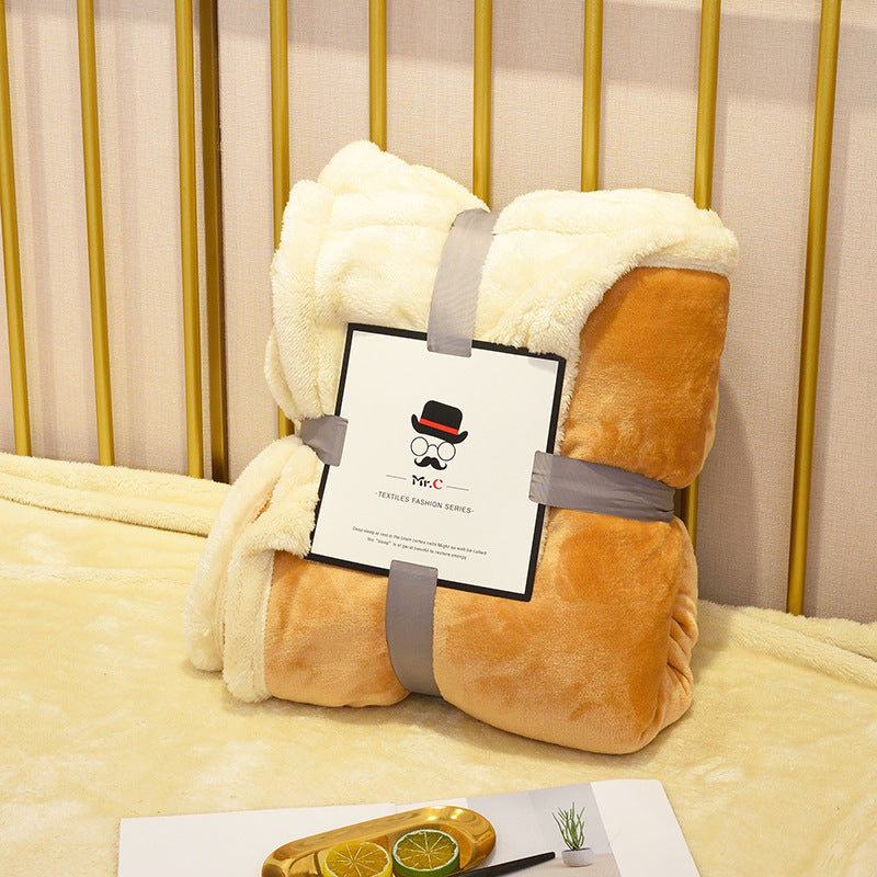 Flannel Blanket Plush - Decorative Sofa /Couch