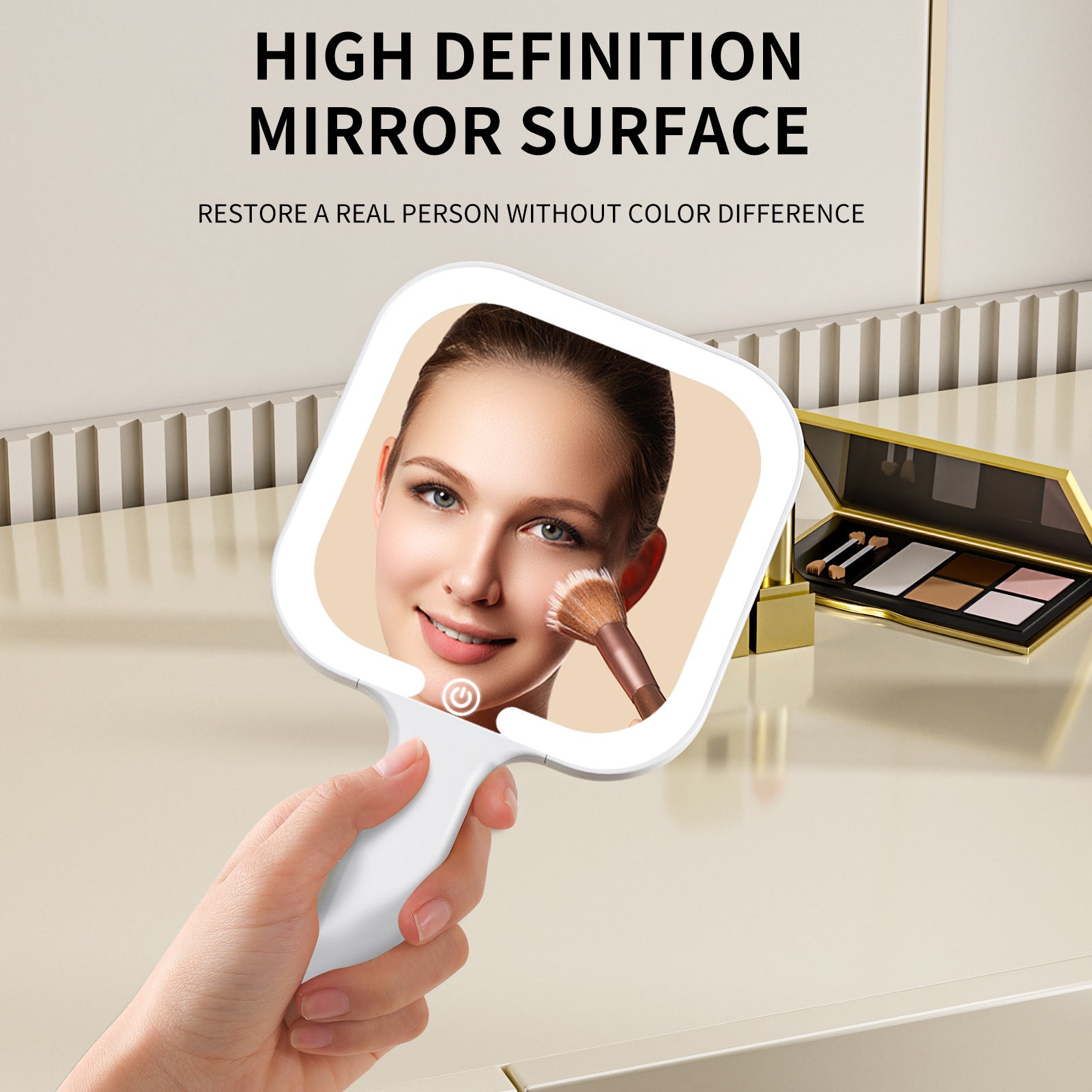 Led Make-up Mirror /Handheld Mirror /Portable With Light