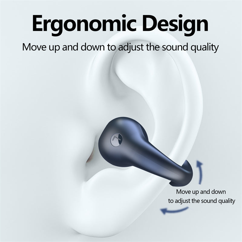 Earbuds Ear Clip Bluetooth /Touch Wireless Earphone I/n-Ear Bass -Sports Headset