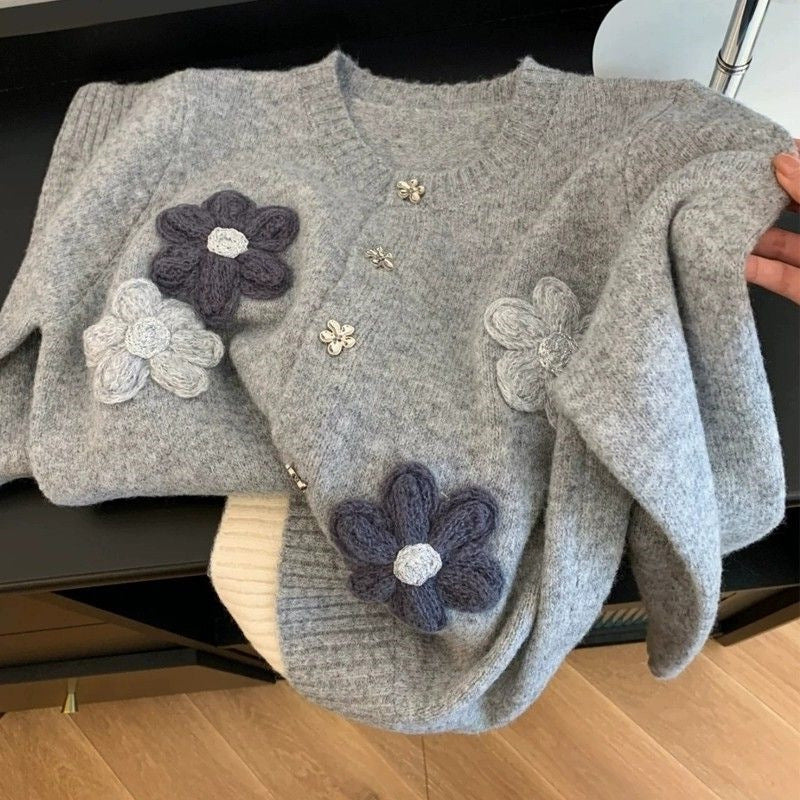Flower Loose Sweater Women's Autumn