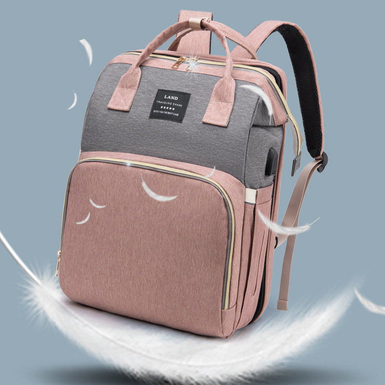 New Mummy Baby Crib Backpack \Large Capacity Out Milk Insulated Bag Women