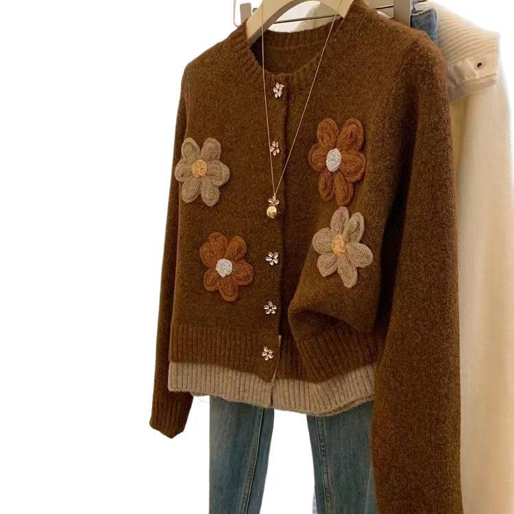 Flower Loose Sweater Women's Autumn