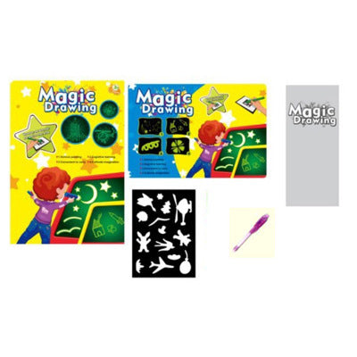 Educational Toy Drawing Pad\ 3D Magic \8 Light Effects Puzzle Board Sketchpad