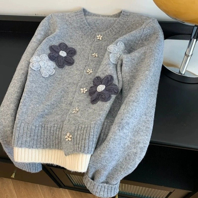 Flower Loose Sweater Women's Autumn