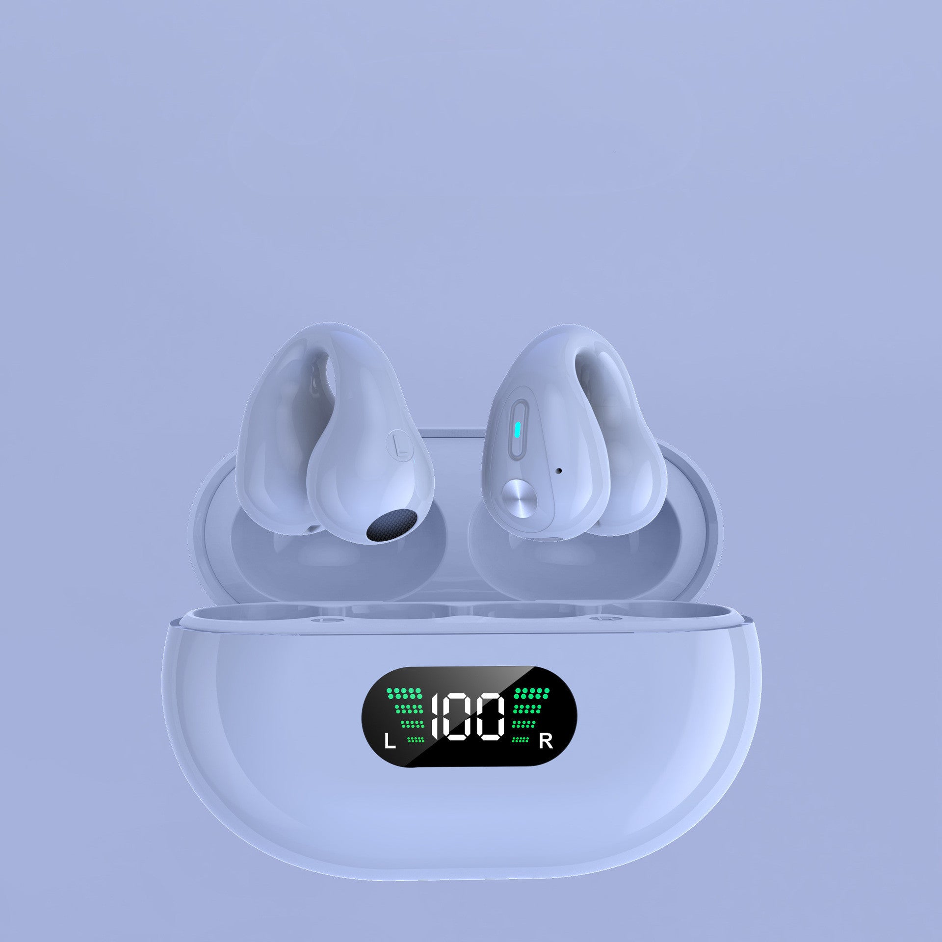 Earbuds Ear Clip Bluetooth /Touch Wireless Earphone I/n-Ear Bass -Sports Headset