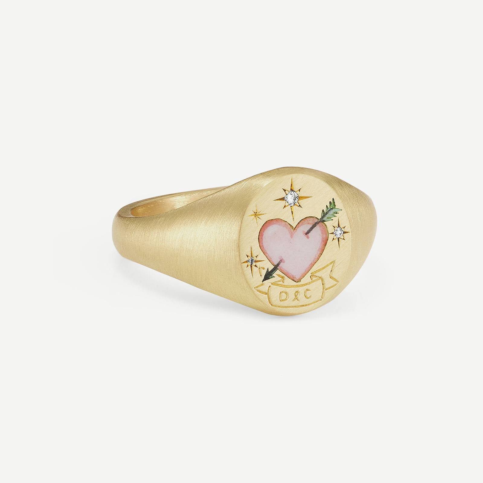 Stainless Steel Light Luxury Painted Ring