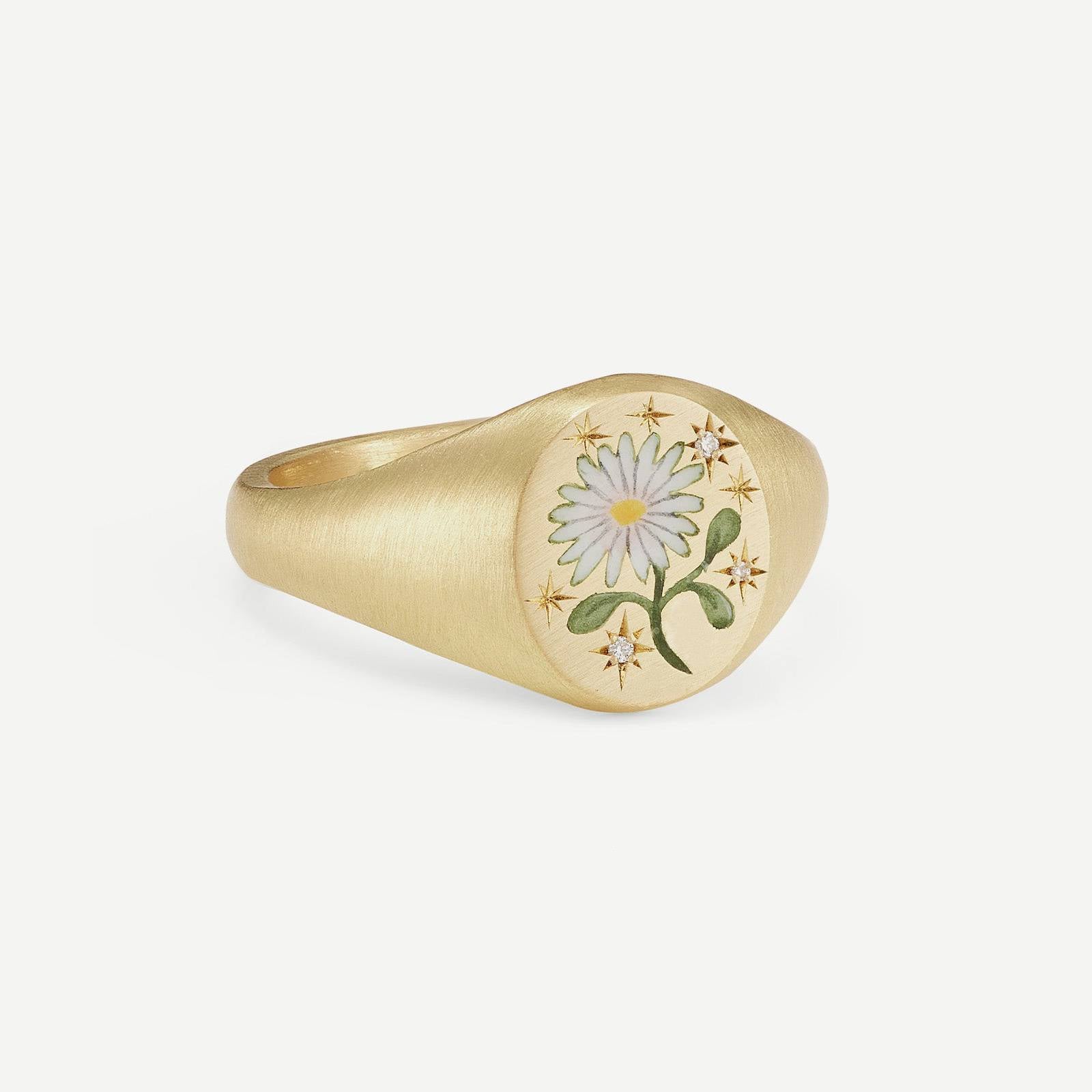 Stainless Steel Light Luxury Painted Ring