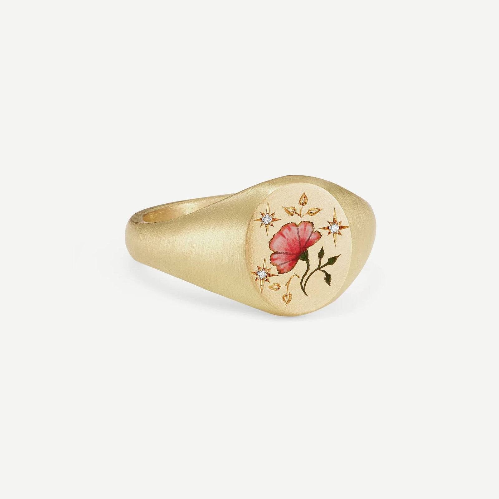 Stainless Steel Light Luxury Painted Ring