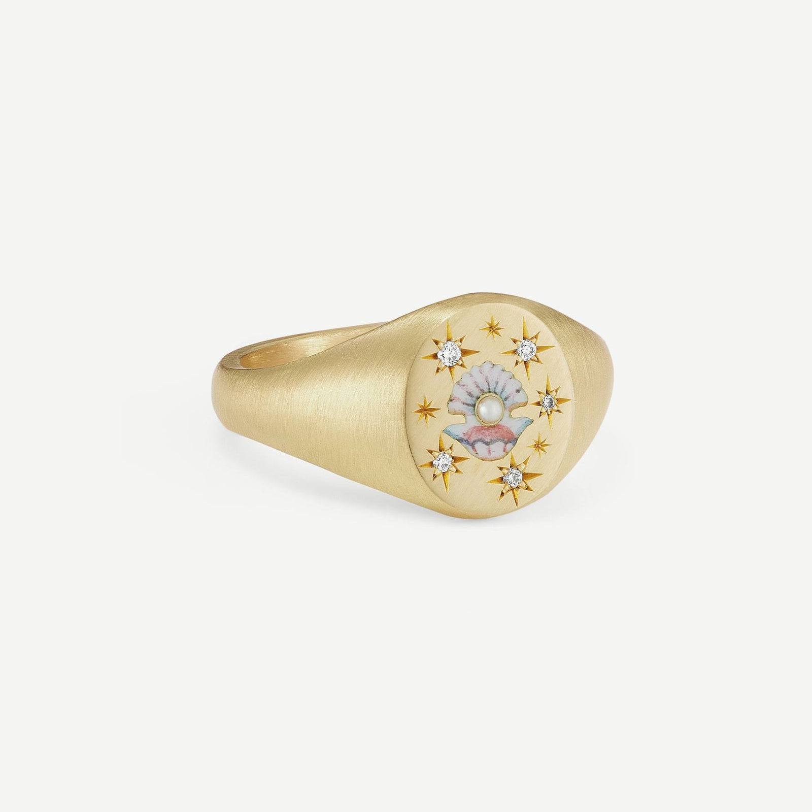 Stainless Steel Light Luxury Painted Ring