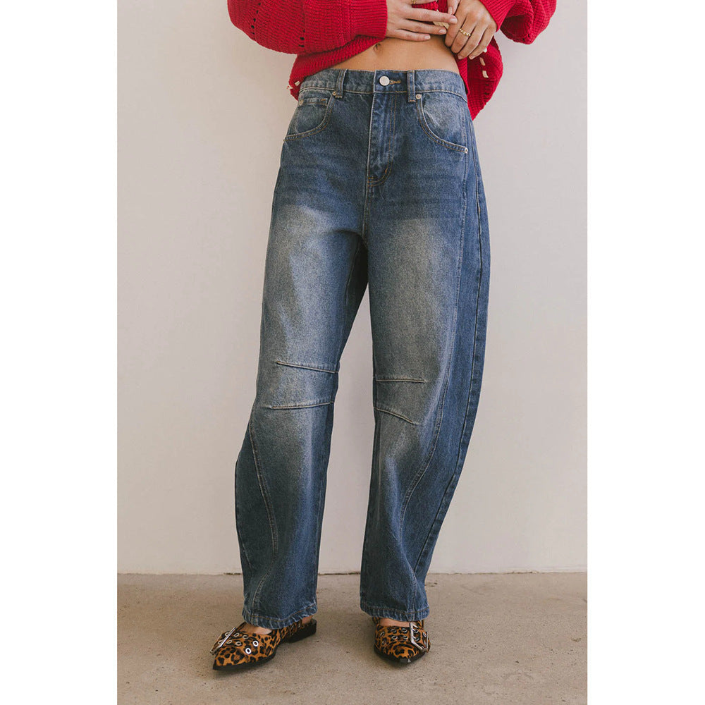 Stylish Jeans , New Loose , Wide-leg Long jeans
