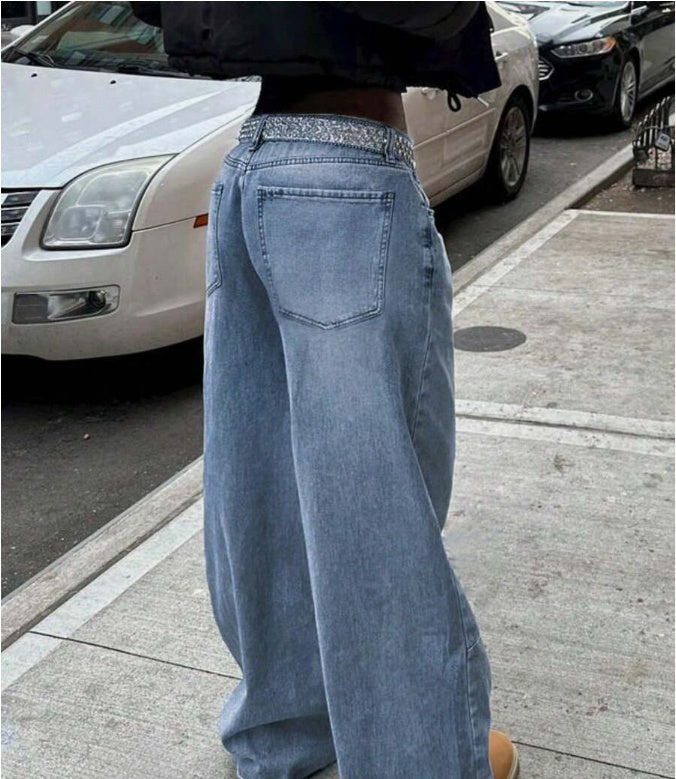 Loose Retro Wide Leg Jeans