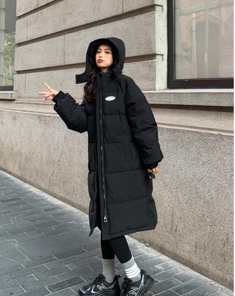 Cotton Jacket ,Mid-length Knee-length -Winter Thickening