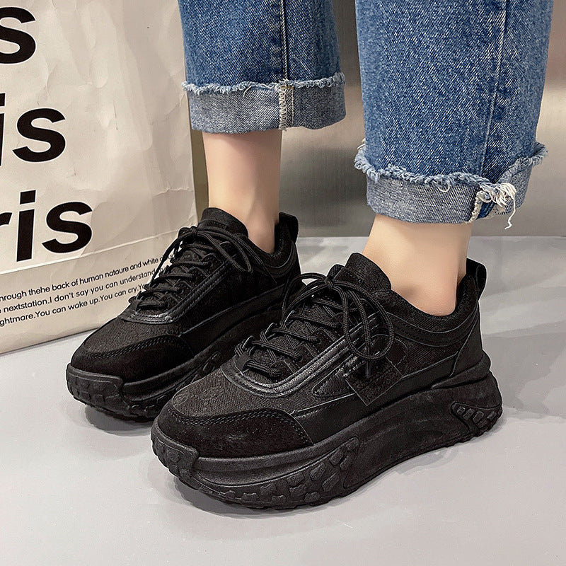 New Breathable All-matching Platform Running Shoes Women