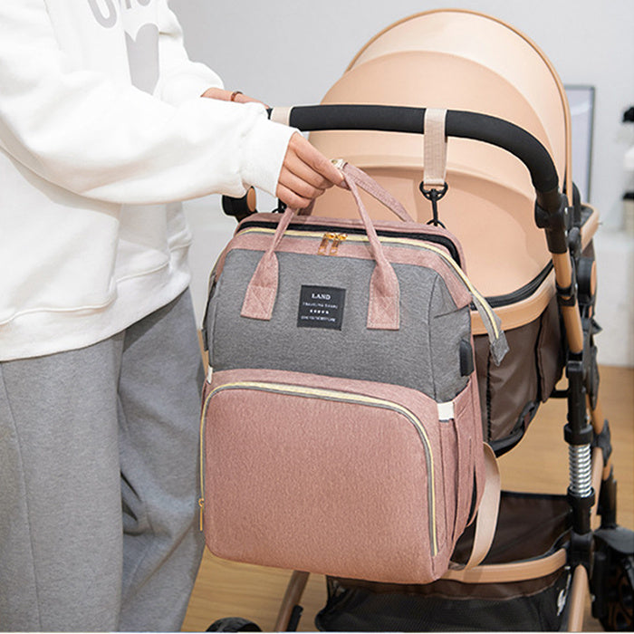 New Mummy Baby Crib Backpack \Large Capacity Out Milk Insulated Bag Women