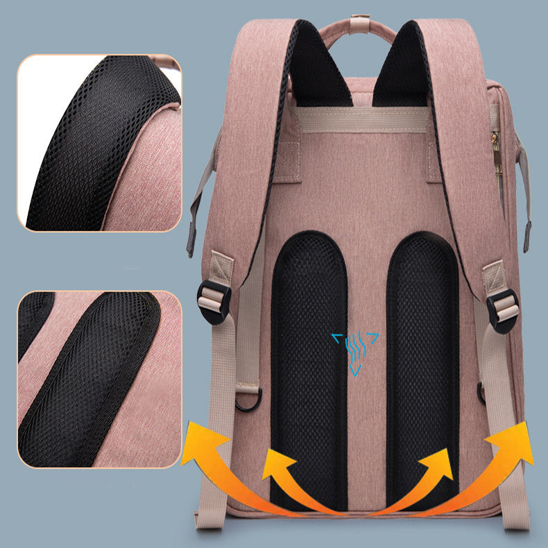 New Mummy Baby Crib Backpack \Large Capacity Out Milk Insulated Bag Women