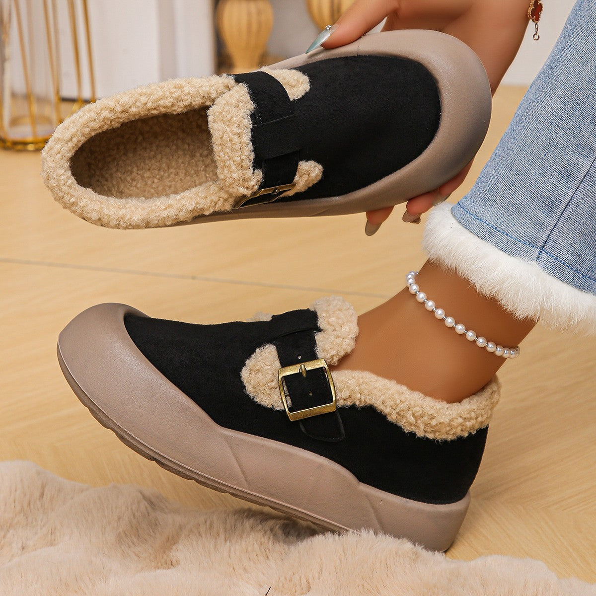 Winter Non-slip - Thermal Cotton Shoes
