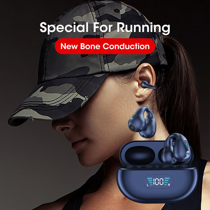 Earbuds Ear Clip Bluetooth /Touch Wireless Earphone I/n-Ear Bass -Sports Headset