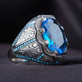 Blue Zircon Ring