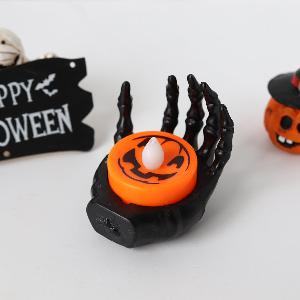 Halloween Small Night Lamp LED -Electronic Luminous Decorative \Palm Candle Light