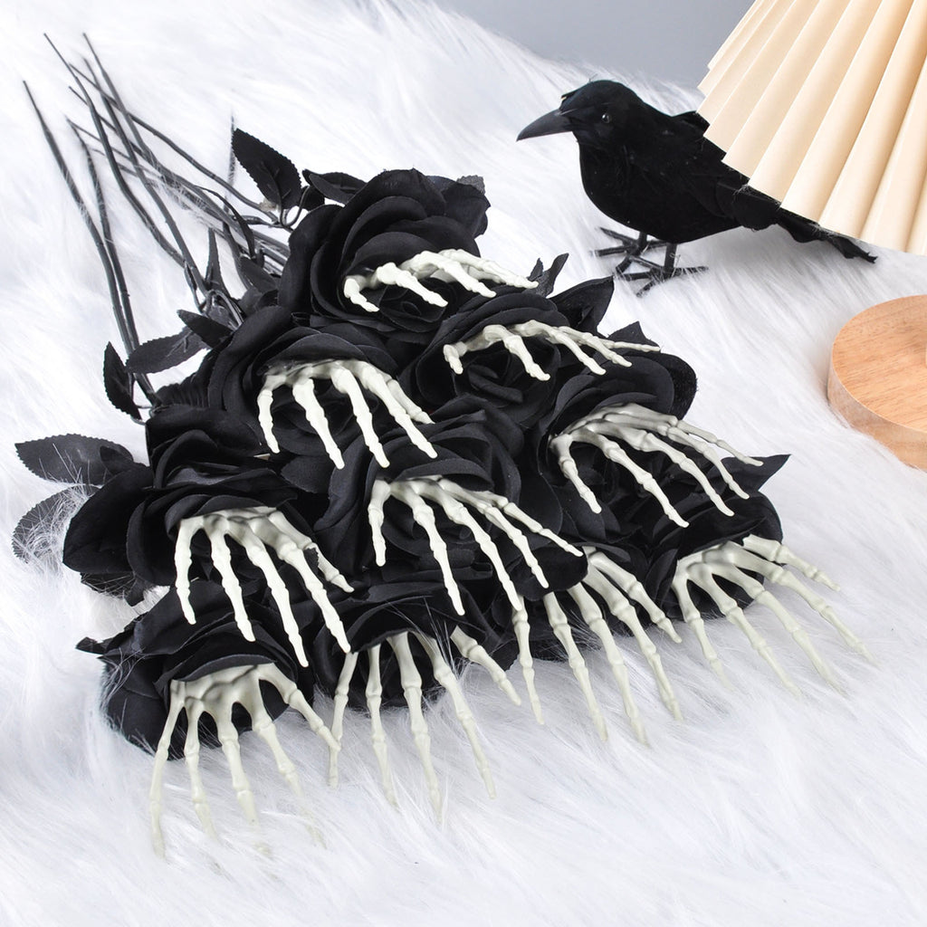 Halloween Skull Hand /Rose- Horror Decoration Ornaments