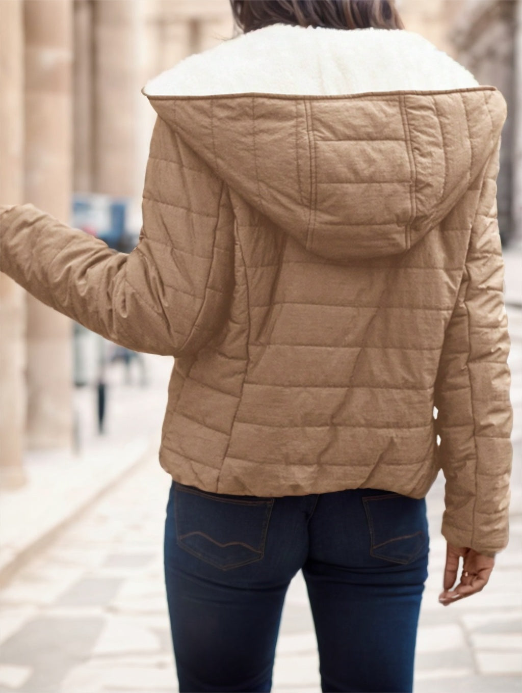 Casual Style Lightweight Warm Short Women Padded Coat