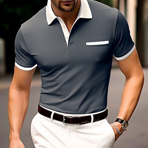 Short Sleeve Men's Polo Shirt Fashion T-shirt