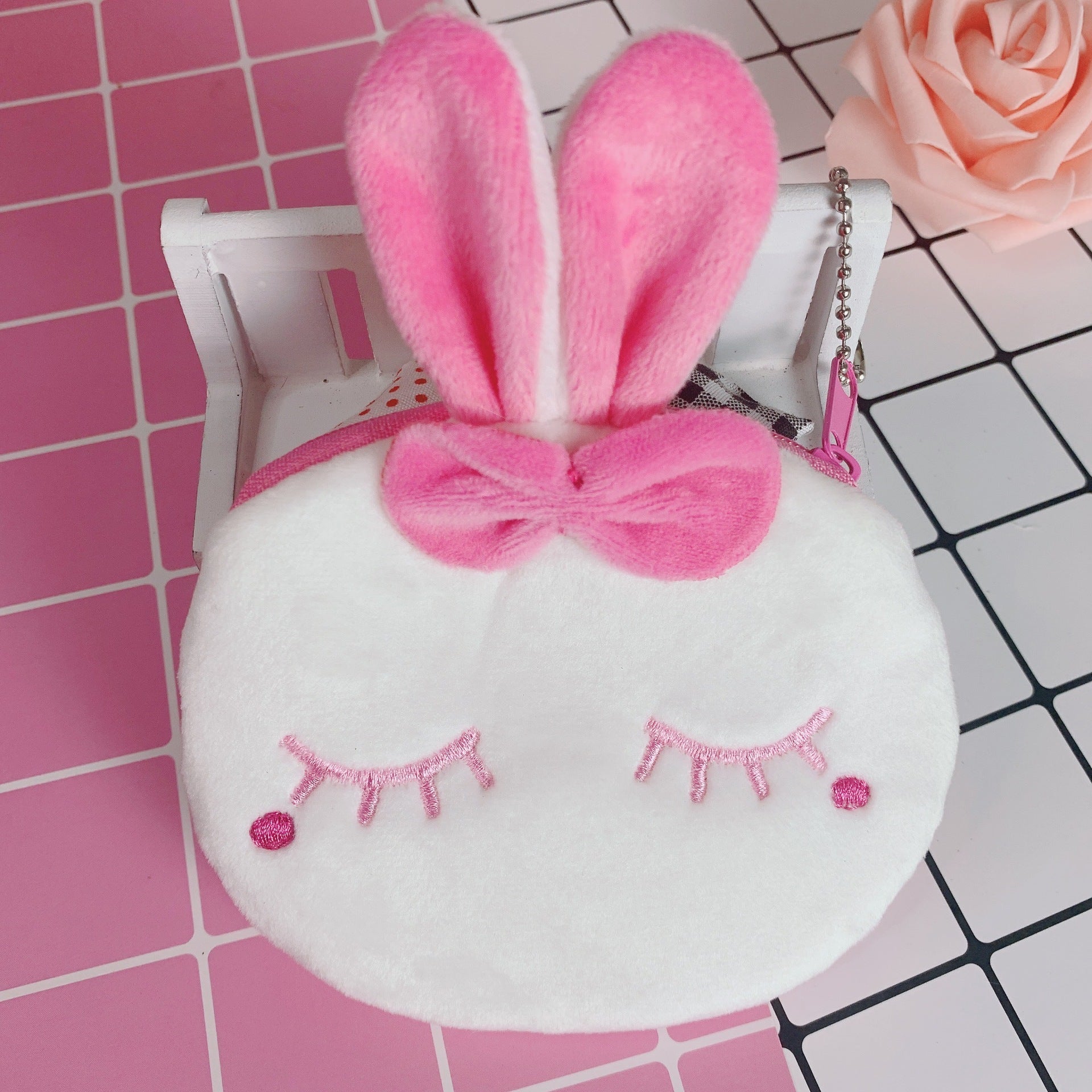 Cartoon Cute Portable Mini Plush- Earphone /Key /Coin Purse