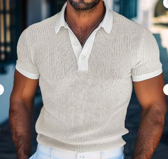 Short Sleeve Men's Polo Shirt Fashion T-shirt