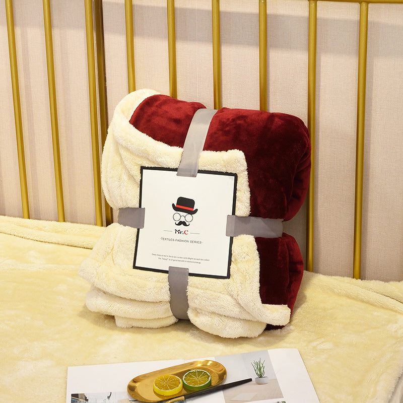 Flannel Blanket Plush - Decorative Sofa /Couch