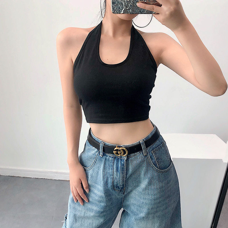 Black Crop-Tube Top