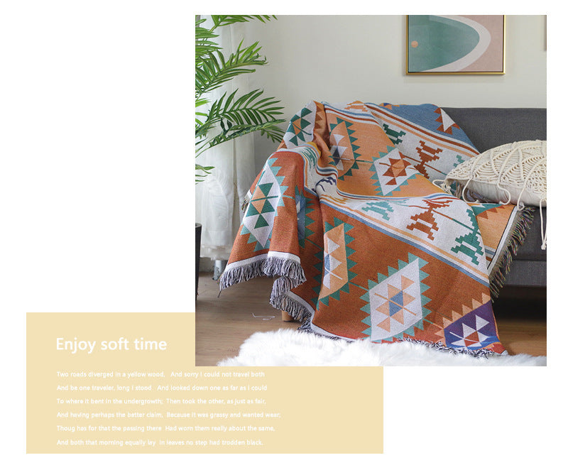 Bohemia Sofa Cover - Blanket For Beds / Knitted  Blanket