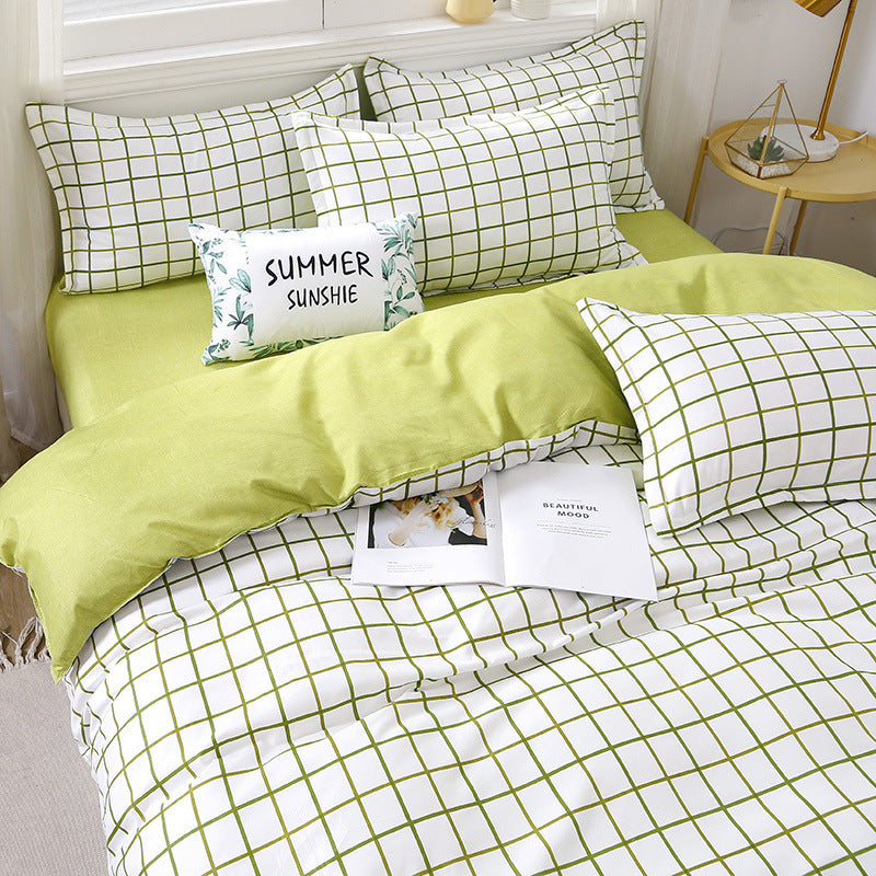 Cotton Sheet Duvet -Cover Sheet Four Piece Set