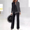 Fashionable Set-Casual Contrasting Loose Pants