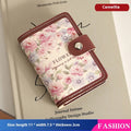 Women's Flower Oil Painting -Retro Style Large Capacity Card Holder