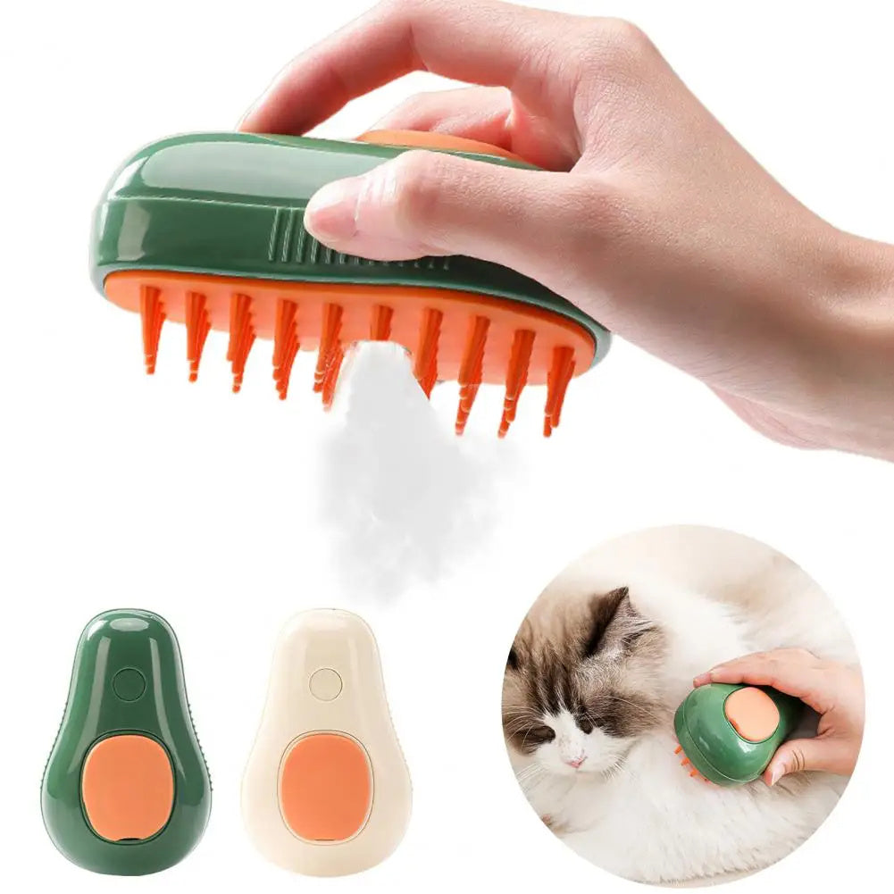Electric Self Cleaning Steam Cat Brush For Massage ,Pet Spray and Cat Grooming