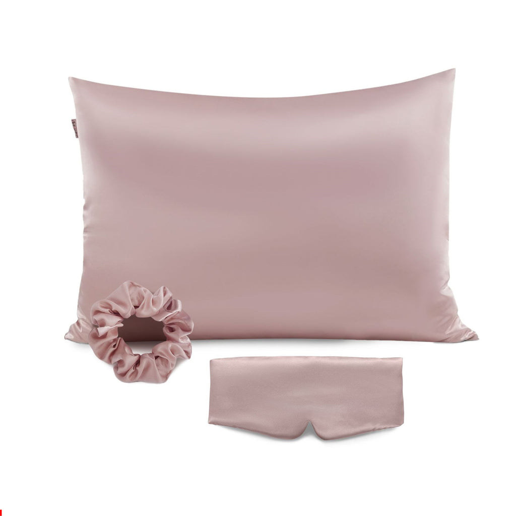 Simulated Silk Colored / pillow Cover-wide eye mask-hair ring