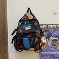 High School And College Student -Style Contrast Color Travel Backpack