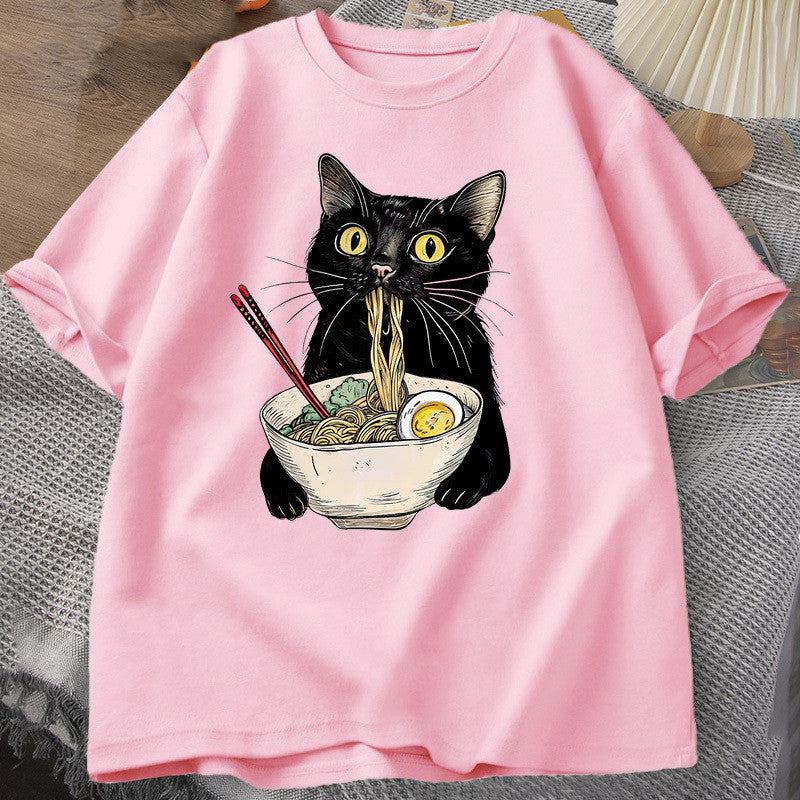 Noodle Ramen Cat T-Shirt