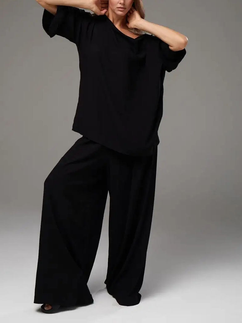 Lazy Casual Loose Top Women's Suit