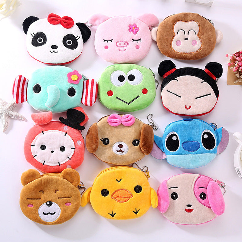 Cartoon Cute Portable Mini Plush- Earphone /Key /Coin Purse